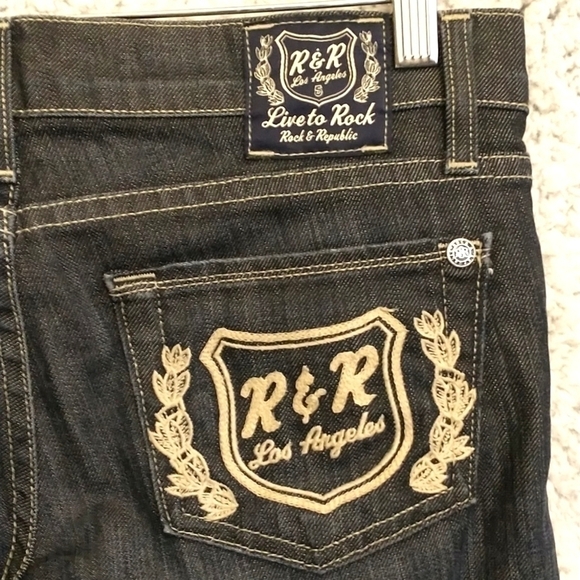Rock and Republic Low Rise Straight Leg Jeans Size 5 - Picture 9 of 9